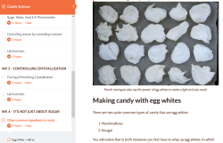 candy science screenshot egg whites